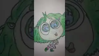 Drawing of envy from inside out 2 #ayesha #aansa #diy#craft #art #aansa