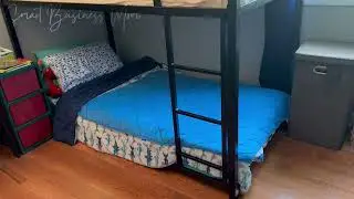 Review of the DHP Miles Metal Bunk Bed, Black, Twin over Twin #amazonhome #bunkbeds #kidsroom