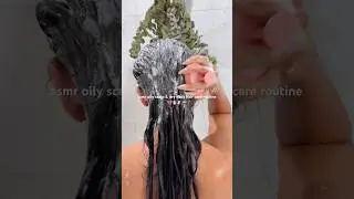 ASMR Oily Scalp & Dry Ends Hair Care Routine 🎀🧴🕯️🪷