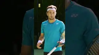 Casper Ruud Utilizes Footwork to Create Enough Space for a Run Around Forehand