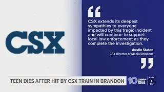 Brandon High School student dies after being struck by train