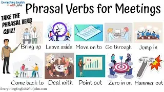 Vocabulary: Phrasal Verbs for Meetings - Learn Phrasal Verbs Through Stories #englishvocabulary