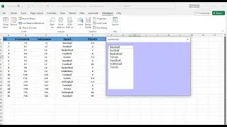 VBA - User Form: How to fill a listbox with unique values - Excel vba code