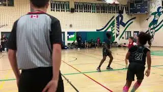 BRAMPTON WARRIORS (COACH RASHAYNE CASE & KEVIN PASSLEY (U10)GIRLS VS NTH TOR. HUSKIES (NOV 23 2024)