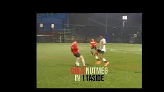 Insane Nutmeg in Real 11aside Match! Defender Left Speechless