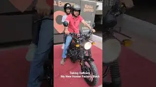 My New Hunter Factory Black - Taking Delivery - Dehradun Rajpur Road #automobile #worldofwheels