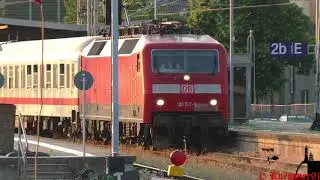 [HD] Eisenbahnalltag am Stralsunder Bahnhof mit Rangierbetrieb , BR 120