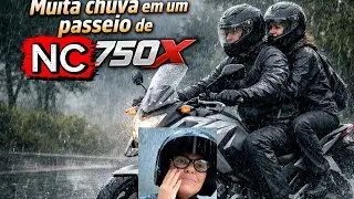 Passeio com muita chuva de NC750x#doisemumascooter #nc750xdct #passeio #passeiodemoto #motovlog 