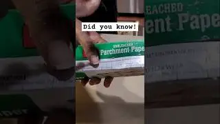 Unbleached parchment paper! The safest leach free lining to use for all your baking!
