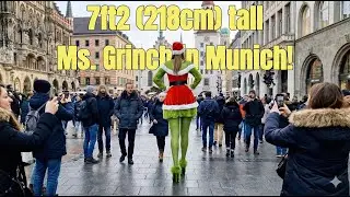 How I would look as a 7ft2 female Ms. Grinch visits Munich.