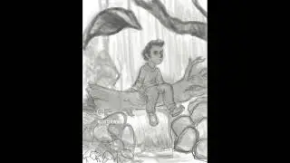 Imaginary Friends B&W #art #artist #artwork #drawing #painting