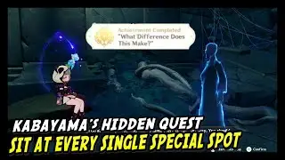 Kabayama's Hidden Quest Sit at Every Single Special Spot in Genshin Impact