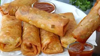 Chicken Spring Rolls Recipe For Iftar | Crispy Chicken Spring Rolls For Ramzan 2026 |