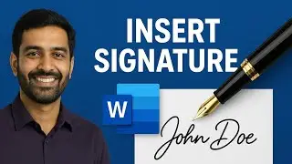 MS Word 2007 मे Signature कैसे Insert करें | MS Word Signature Tutorial | Insert Signature in Word