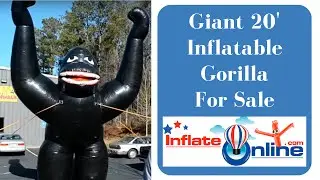 New Giant 20' Inflatable Advertising Gorilla For Sale