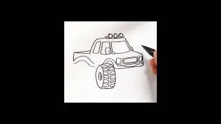 How to draw Monster Truck