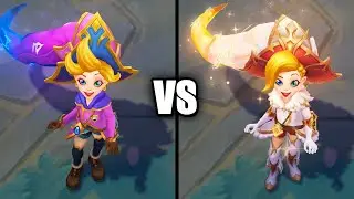 Prestige Arcanist Zoe vs Arcanist Zoe Skins Comparison (League of Legends)