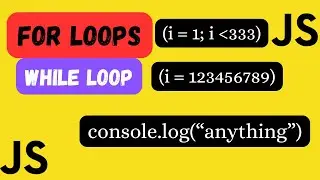 Master FOR LOOPS in JavaScript in Just 5 Minutes🔁