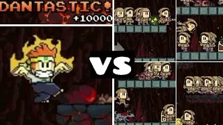 Dan The Man - Versus The Villagers! (No damage/No power ups/