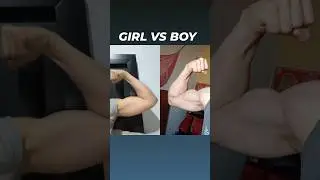 GIRL VS BOY BICEPS challenge 🤯🔱