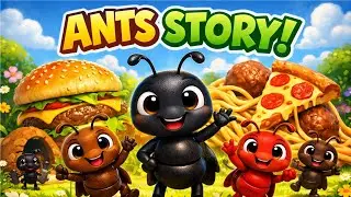 Ants Story 🐜 | Fun Marching Ants & Big Food Adventure!