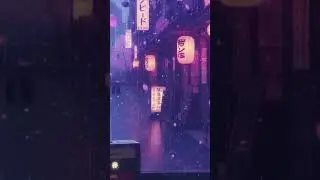 Japanese Night Rain 🌧️ Chill Lo-fi Music