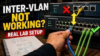Как настроить межсетевое взаимодействие между VLAN на коммутаторе Cisco (на реальном оборудовании...