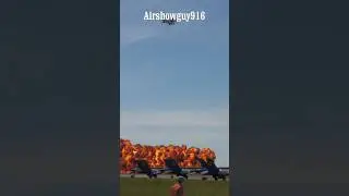 F-16 and F-35 Wall of Fire. Capital Airshow. Sunday 2025. #shorts