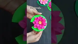how to make lotus flower with paper/DIY easy lotus flower/how to make lotus flower #lotusflower