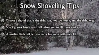 Snow Shoveling Tips
