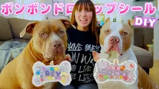 ボンボンドロップでアクセサリー作り！ロッキーたちの名前入りで激カワ！【ボンボンドロップシール】【DIY】