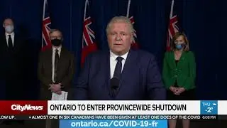 Ontario to enter provincewide shutdown on Saturday