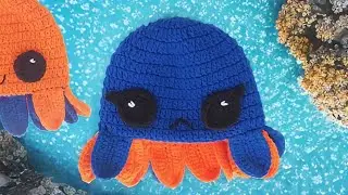 Reversible Crochet Hat - Reversible Octopus