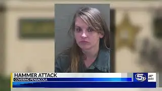 Pensacola female charged with bloody Christmas Day attack with hammer