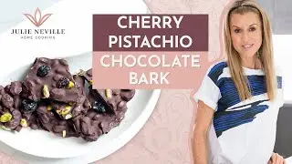 CHERRY PISTACHIO CHOCOLATE BARK by Home Cooking with Julie