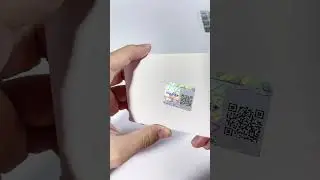 3D QR Code Hologram Sticker with Scratch off