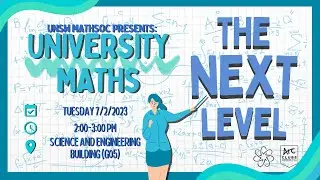 UNSW MathSoc x Victor Tsang: University Maths - The Next Level