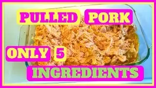 Slow Cooker Pulled Pork Recipe Easy- Only 5 ingredients