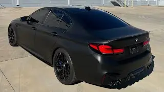 Видео от первого лица: обеденный перерыв в моей BMW F90 M5 COMP с громким выхлопом.