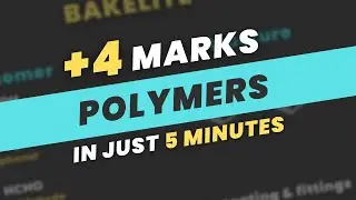 POLYMERS One Shot | JEE Mains 2023 Quick Revision