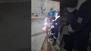 purging joint Stenles steel pipe root weld gtaw process #welder #welding #shorts #shortsfeed #tig