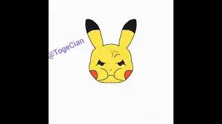 Angry Pikachu Time lapse!! (shiny form included)