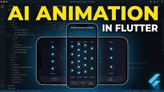 Flutter CustomPainter + AnimationController = AI Neural Network Animation | Amazevalley