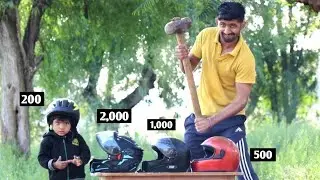 मा कसम यह विडीयो आपकी जान बचा सकता हैं अभी देखलो Hammer vs Helmet localStudds  steelbird crash Test