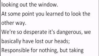 No use for a name   Under the garden avec lyrics