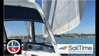 Using the Code Zero on the Beneteau Oceanis 35.1 in SailTime Newport Beach