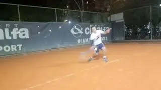 Videoteca scuola Tennis corso serale colpo del Dritto allievo Marco 