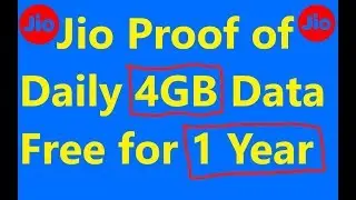 Jio Live Proof of Daily Free 4.5GB Data for 1 Year !! ST Help Giveaway