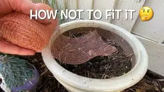Fitting copper mesh for slug prevention, the easy way and hard way 🤦