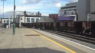 DB Schenker 66136 passes Cardiff Central on Steel - 2nd August 2010